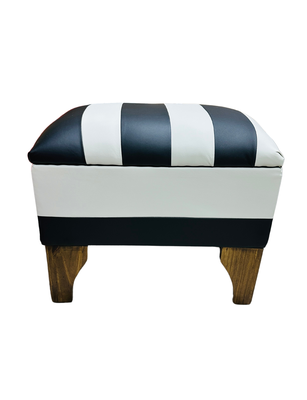 Imagen 1 del producto Banqueta Baúl Bicolor Eco cuero 60x40x45x20 Muebles Rimar