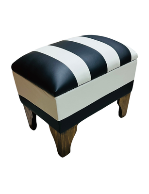 Imagen 2 del producto Banqueta Baúl Bicolor Eco cuero 60x40x45x20 Muebles Rimar