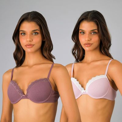 Imagen 1 del producto Pack 2X Sostén Balconet Con Arcos