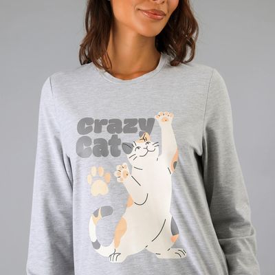 Imagen 2 del producto Pijama Cuello Redondo Gris