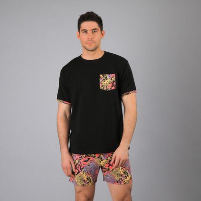 Imagen 2 del producto Pijama Fls Manga Corta Y Short Hombres
