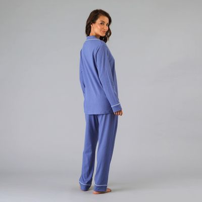 Imagen 2 del producto Set Camisero + Pantalón Textura Azul