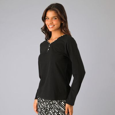 Imagen 2 del producto Pijama Abotonado Con Print