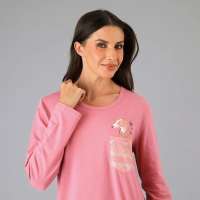 Imagen 2 del producto Pijama Cuello Redondo Rosado