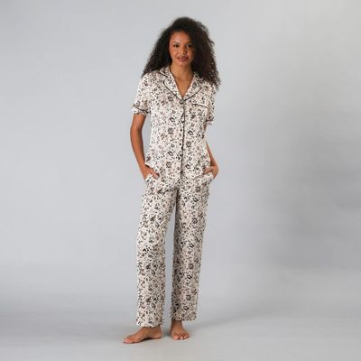 Set Camisero + Pantalon Satin Print