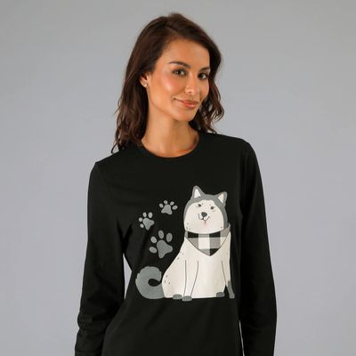 Imagen 2 del producto Pijama Cuello Redondo Negro