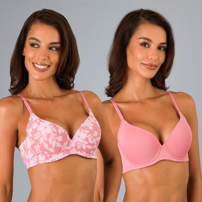 Imagen 1 del producto Pack 2X Sostén Perfect Cover Rosado