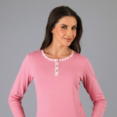 Imagen 2 del producto Pijamas Top + Pantalón En Caja Rosado