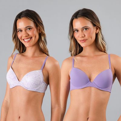 Pack 2X Sosten Balconet Push Up Micro Pr