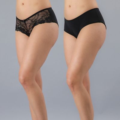 Pack 2x Pantaleta Blonda Y Microfibra