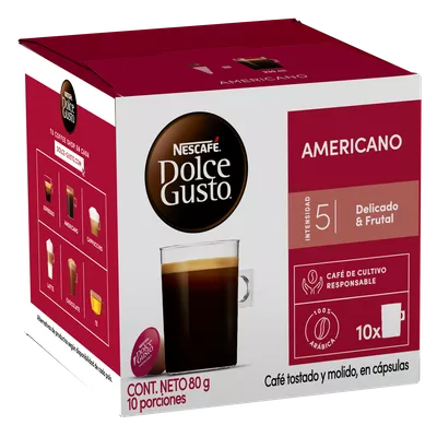 Café NESCAFÉ DOLCE GUSTO® Americano 10 Cápsulas