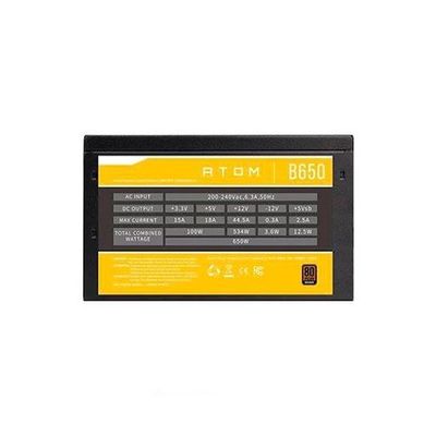Imagen 2 del producto Fuente de Poder 650W Antec Atom B650 EC Certificaci n 80 Plus Bronze Color Negro