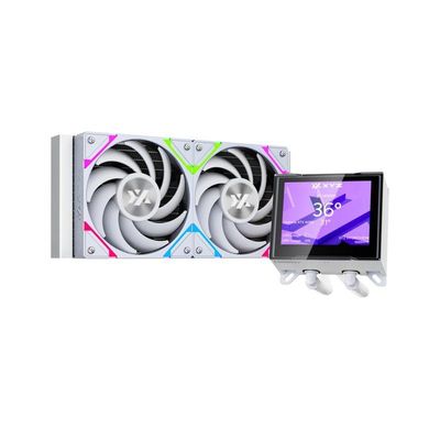 Imagen 2 del producto Refrigeración Líquida XYZ HYDROVIEW 240 White, Pantalla LCD 3.5"", A-RGB, Intel/AMD