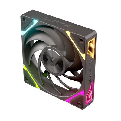 Imagen 2 del producto Kit de 3 Ventiladores XYZ VORTEX PRO A-RGB, Conexión en Cadena, Reverse Airflow, 120mm, Negro