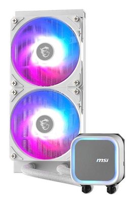 Imagen 2 del producto Refrigeracion Liquida MSI MAG CORELIQUID A13 240 WHITE 240mm ARGB, Intel y AMD