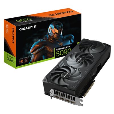 Tarjeta de Video GIGABYTE GeForce RTX 5090 WINDFORCE OC 32GB GDDR7, 512-bit, PCI-e 5.0