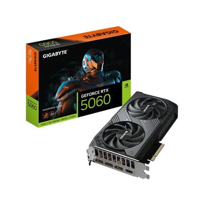 Tarjeta de Video GIGABYTE Nvidia GeForce RTX 5060 WINDFORCE OC, 8GB GDDR7, 128-bit, PCI-e 5.0