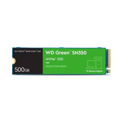 Unidad SSD Western Digital Green SN350 500GB M 2 2280 NVMe PCIe 3 0 x4 Lec 2400MB s Esc 1500MB s