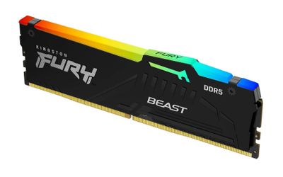 Imagen 2 del producto Memoria Ram DDR5 16GB 5600MT s Kingston FURY Beast RGB CL36 DIMM