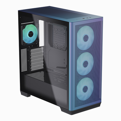 Gabinete Gamer Premium APNX Creator C1 ARGB, Color ChromaFlair Limited Edition, Incluye 4 Fans