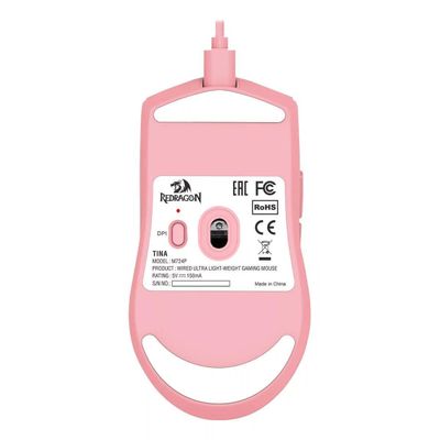 Imagen 2 del producto Mouse Gamer Redragon K1NG M724P 1000 hz 5 Botones Cableado Pink