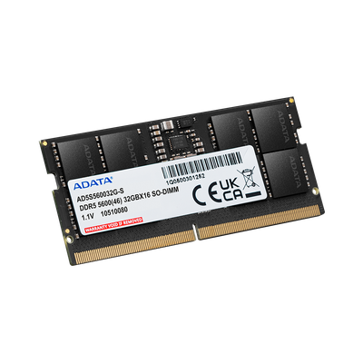 Imagen 2 del producto Memoria RAM para Notebook ADATA AD5S560016G-S, 16GB DDR5 5600MT/s, SO-DIMM, Black