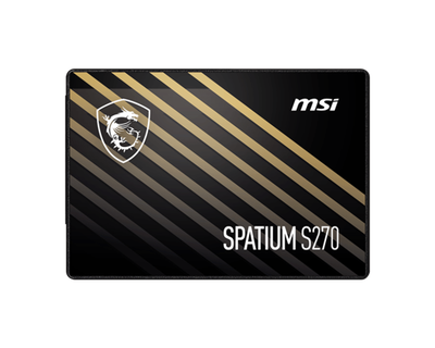 Imagen 2 del producto Unidad SSD MSI SPATIUM S270 960GB, SATA III, 2.5"", 3D NAND, Lectura 500MB/s, Escritura 450MB/s