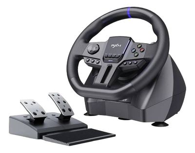Imagen 1 del producto Volante para Simracing PXN V900 Gen 2 Ajustable 270 900 PC PlayStation Xbox Incluye Pedalera