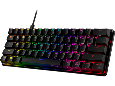 Imagen 2 del producto Teclado Gamer Mecánico HyperX Alloy Origins 60%, Switches Red, RGB, PBT, Layout Inglés, USB-C