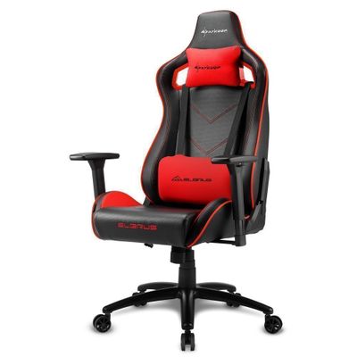 Silla Gamer Profesional Sharkoon ELBRUS 2, Black/Red, Hasta 150Kg