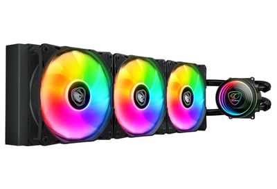 Imagen 2 del producto Refrigeración Líquida Cougar Poseidon Elite ARGB 360, 360mm, Intel/AMD, Color Negro