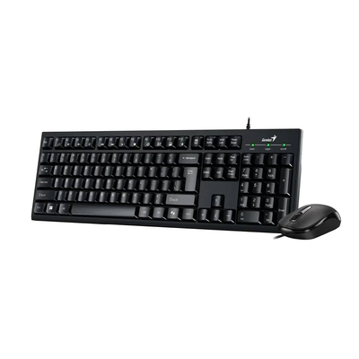 Imagen 2 del producto Kit teclado y mouse Genius KM-100SE Copilot, USB, Negro, Productividad básica