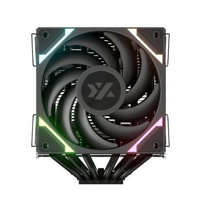 Imagen 2 del producto Disipador para CPU XYZ Thermax 6 Duo, 2x Ventiladores Vortex 120mm, 6 Heatpipes, Intel/AMD, Negro