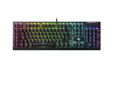 Teclado Gamer Razer BlackWidow V4 X Mec nico Espa ol Switch Yellow RGB Color Negro