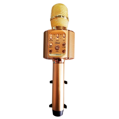 Micr fono Karaoke Lil Voice 2 MLAB Bluetooth Color Metal Gold