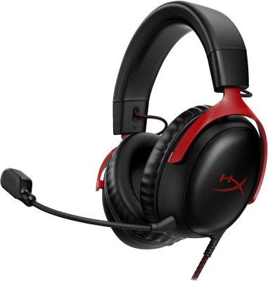Audífonos Gamer HyperX Cloud 3, 3.5mm, USB, Color Negro/Rojo