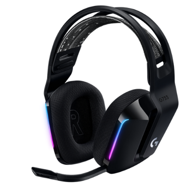 Audífonos Gamer Logitech G733 Lightspeed, Negro