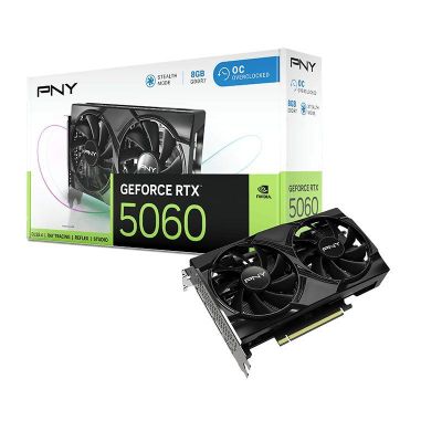 Tarjeta de Video PNY Nvidia GeForce RTX 5060 Dual Fan OC 8GB GDDR7 128 bit PCI e 5 0