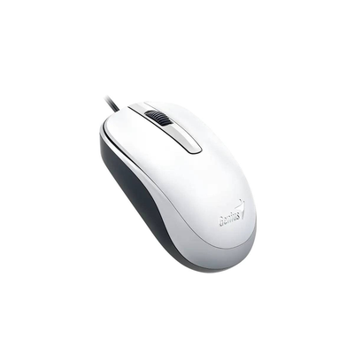 Imagen 2 del producto Mouse alámbrico Genius DX-120-WH, conexión USB, Blanco, Estilo limpio
