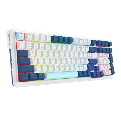 Imagen 2 del producto Teclado Gamer Inal mbrico Redragon Eisa K686 98 Switch Red Blanco Azul Switch Red Espa ol