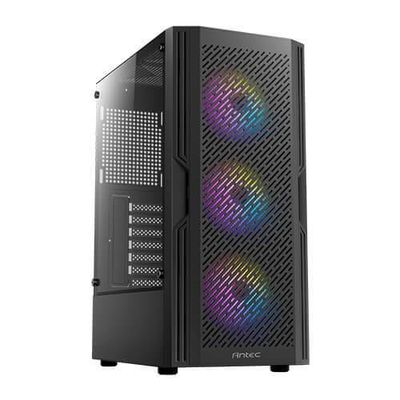 Imagen 1 del producto Gabinete Gamer Antec AX20 Extreme Mid Tower 5 Ventiladores Vidrio Templado Frontal Malla Negro