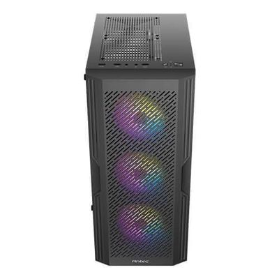 Imagen 2 del producto Gabinete Gamer Antec AX20 Extreme Mid Tower 5 Ventiladores Vidrio Templado Frontal Malla Negro