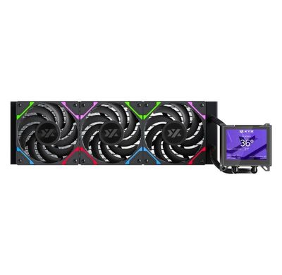 Refrigeración Líquida XYZ HYDROVIEW 360 Black, Pantalla LCD 3.5"", A-RGB, Intel/AMD