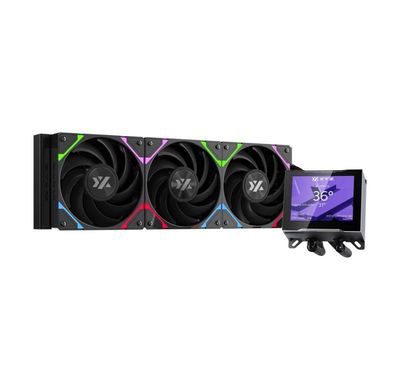 Imagen 2 del producto Refrigeración Líquida XYZ HYDROVIEW 360 Black, Pantalla LCD 3.5"", A-RGB, Intel/AMD