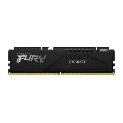 Memoria Ram DDR5 16GB 5200MT/s Kingston Fury Beast Black, CL40, DIMM, 1.25V