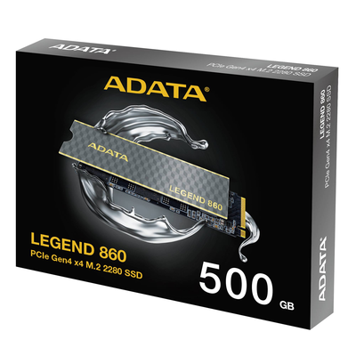Imagen 2 del producto Unidad SSD ADATA LEGEND 860 500GB - M.2 2280, PCIe Gen4 x4, NVMe 2.0, 3D NAND