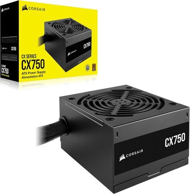 Fuente de Poder Corsair CX750, 750W, Certificación 80 PLUS Bronze