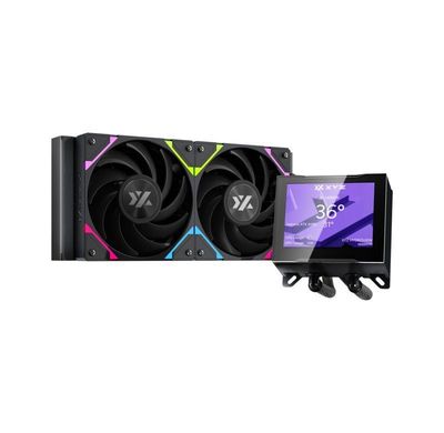 Imagen 2 del producto Refrigeración Líquida XYZ HYDROVIEW 240 Black, Pantalla LCD 3.5"", A-RGB, Intel/AMD