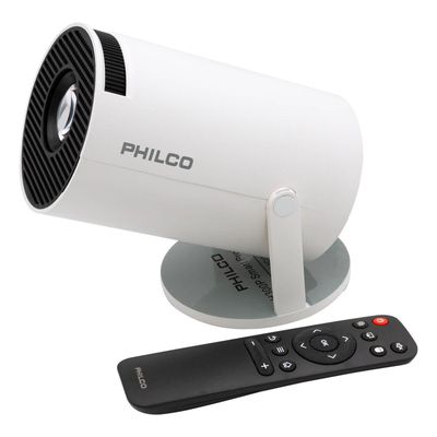 Imagen 1 del producto Proyector Smart Philco H300 Pro Android 11 720p WiFi 6 Bluetooth 5 0 USB HDMI Blanco