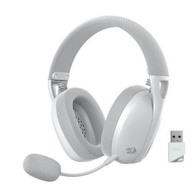 Imagen 2 del producto Audífonos Gamer Inalámbricos Redragon Ire Pro H848G, Bluetooth, USB, White-Grey